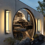 Aplique de Pared Exterior Cuadrado en Alabastro Estilo Moderno Impermeable Entrada Fachada Jardín