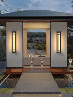 Aplique de Pared Exterior Cuadrado en Alabastro Estilo Moderno Impermeable Entrada Fachada Jardín