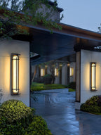 Aplique de Pared Exterior Cuadrado en Alabastro Estilo Moderno Impermeable Entrada Fachada Jardín