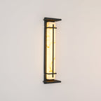 Aplique de Pared Exterior Cuadrado en Alabastro Estilo Moderno Impermeable Entrada Fachada Jardín