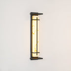 Aplique de Pared Exterior Cuadrado en Alabastro Estilo Moderno Impermeable Entrada Fachada Jardín