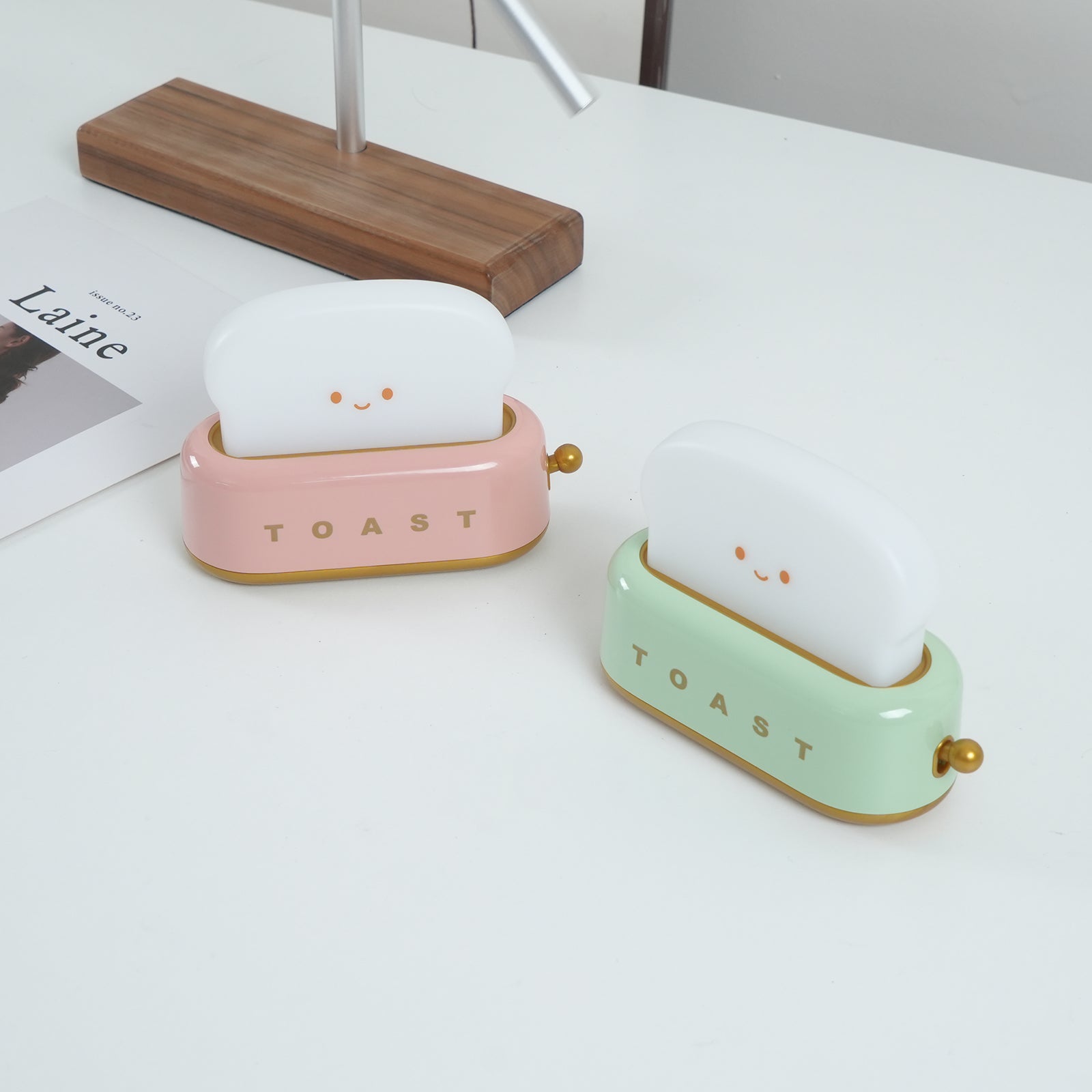 Lampe de Table Grille-Pain (Batterie Intégrée)