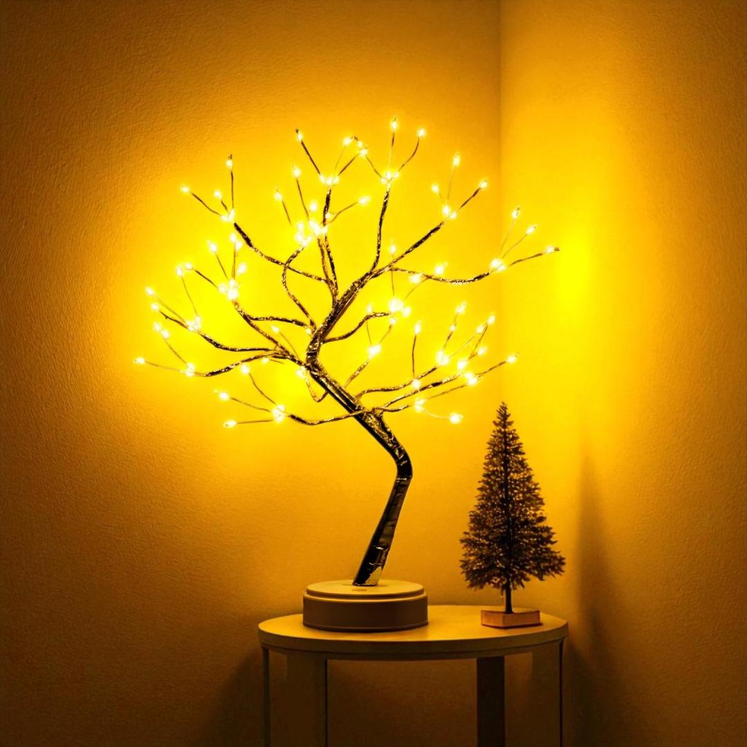 Lampe Élégante en Forme d'Arbre | Design Pratique et Portable