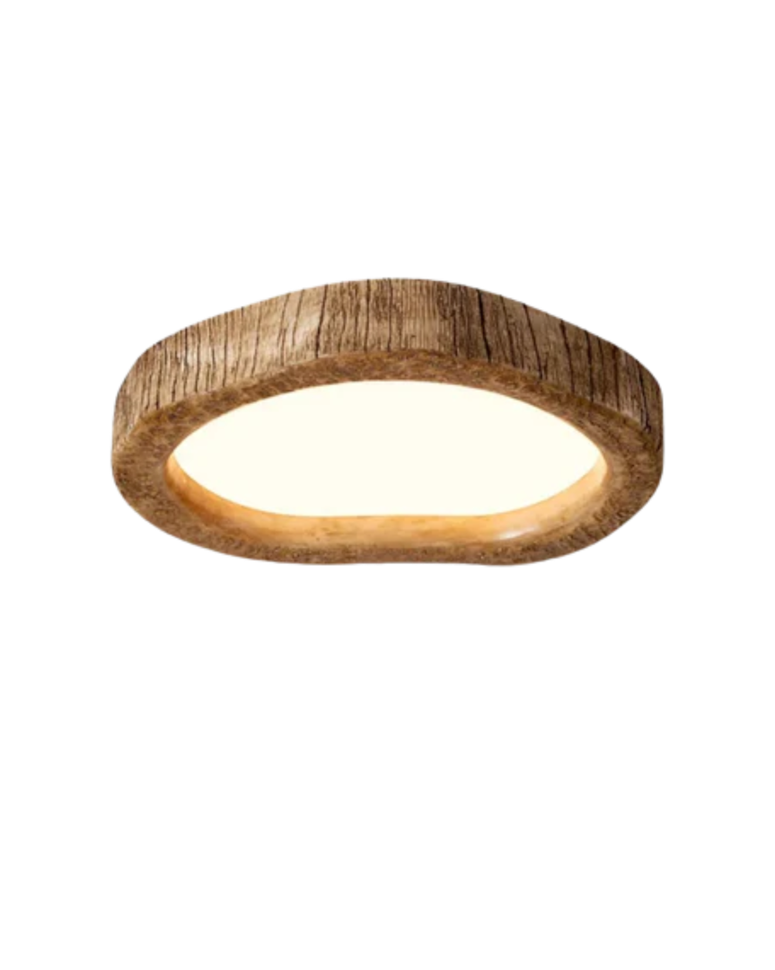 Plafonnier LED au Style Rustique | Design Éternel