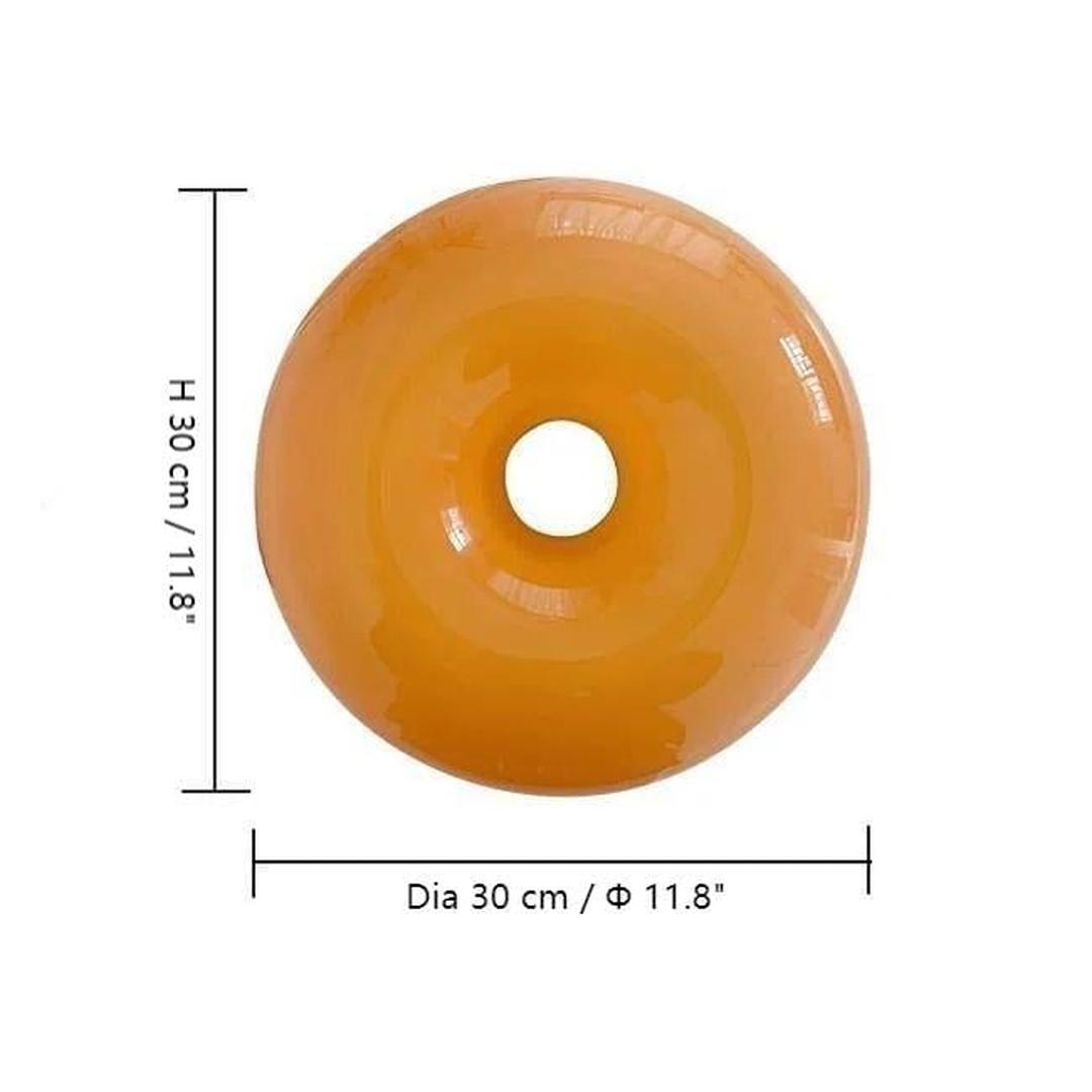 Applique Murale et Lampe de Table en Forme de Donut | Design Bauhaus