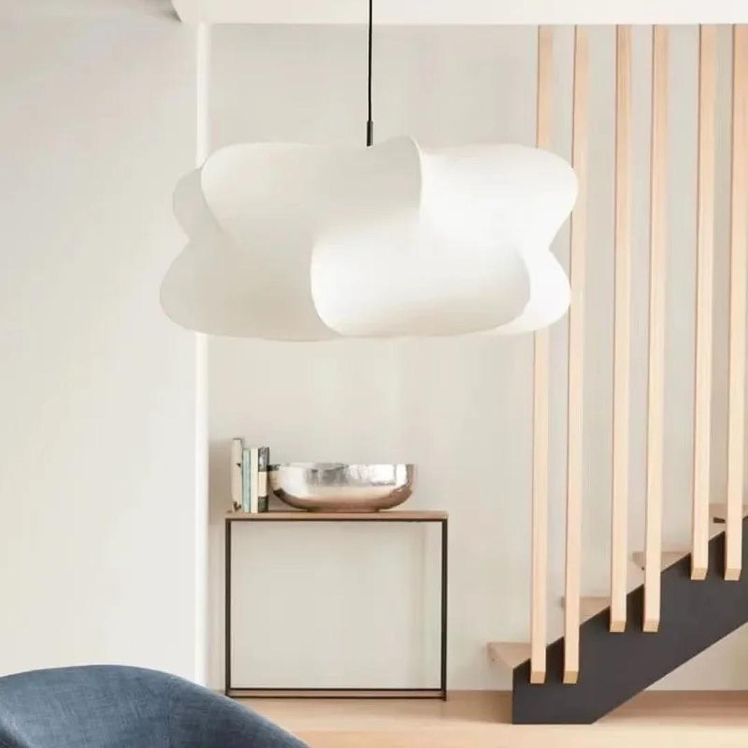 Lampe Suspendue en Soie de Style Wabi-Sabi | Design Japonais