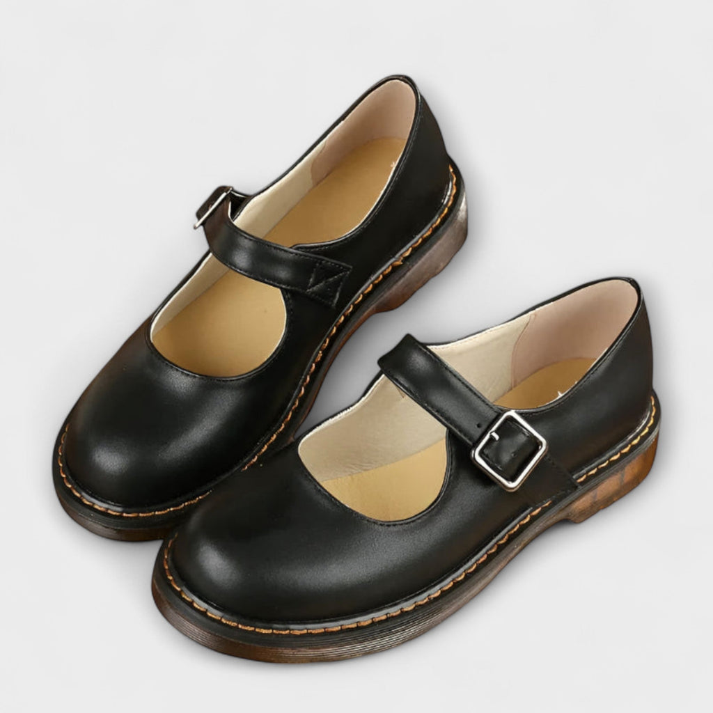 Ballerines Mary Jane Femme à Bride – Chaussures Plates Casual Bureau - Hiverline