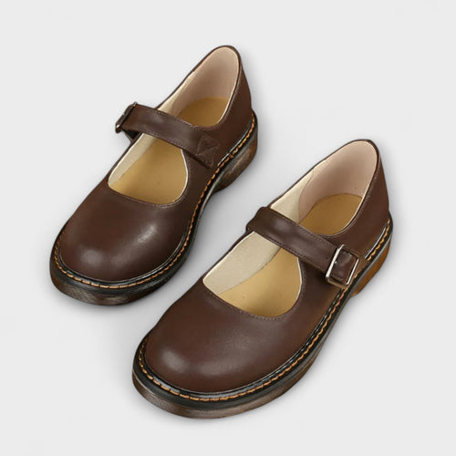 Ballerines Mary Jane Femme à Bride – Chaussures Plates Casual Bureau - Hiverline
