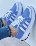 Baskets Femme Légères à Lacets Confort Quotidien Marche Casual - Hiverline