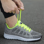 Baskets Femme Légères Respirantes à Lacets - Chaussures de Marche Casual Quotidien - Hiverline