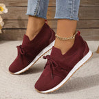 Baskets Femme Slip-On Légères Lacets Casual Marche Quotidienne Respirantes - Hiverline