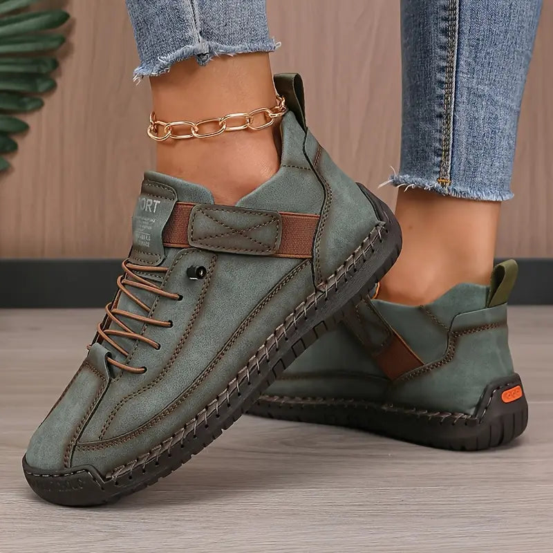 Baskets Femme Slip-On Semelle Coussinée Casual Confort Légères Hiver - Hiverline