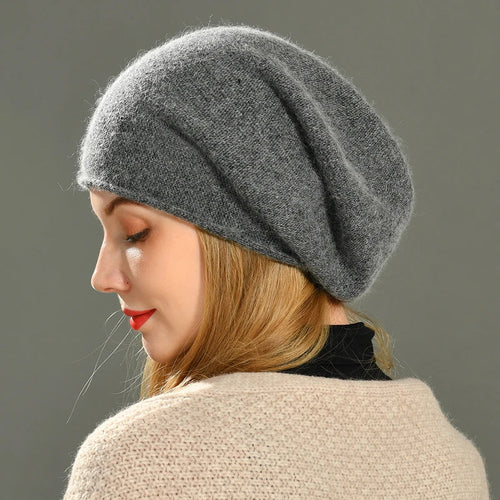 Bonnet Femme Slouchy à Couronne Tombante - Hiverline