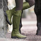 Botte Haute pour Femme à Tige Genou et Semelle Crantée - Hiverline