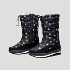 Bottes de Neige Femme Imperméables Isolées Mi-Mollet Hiver Outdoor - Hiverline