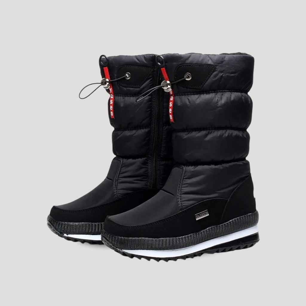 Bottes de Neige Femme Imperméables Isolées Mi-Mollet Hiver Outdoor - Hiverline