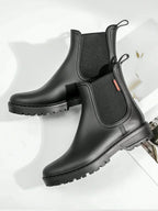 Bottes de Pluie Chelsea Femme Imperméables Antidérapantes Caoutchouc Mat - Hiverline
