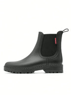 Bottes de Pluie Chelsea Femme Imperméables Antidérapantes Caoutchouc Mat - Hiverline