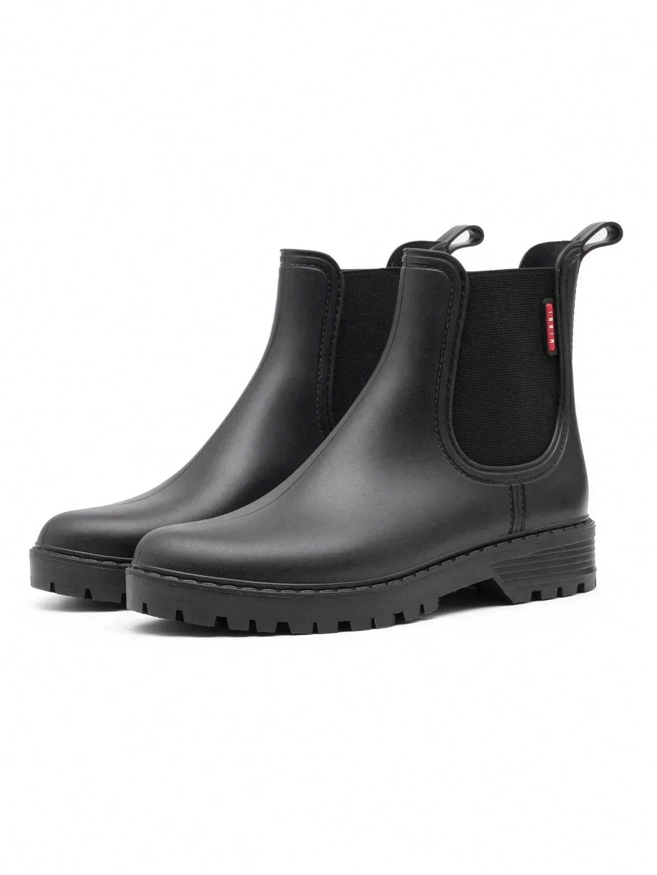 Bottes de Pluie Chelsea Femme Imperméables Antidérapantes Caoutchouc Mat - Hiverline