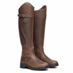 Bottes Équestres Hautes Femme Imperméables Cuir Pleine Fleur Toutes Saisons - Hiverline