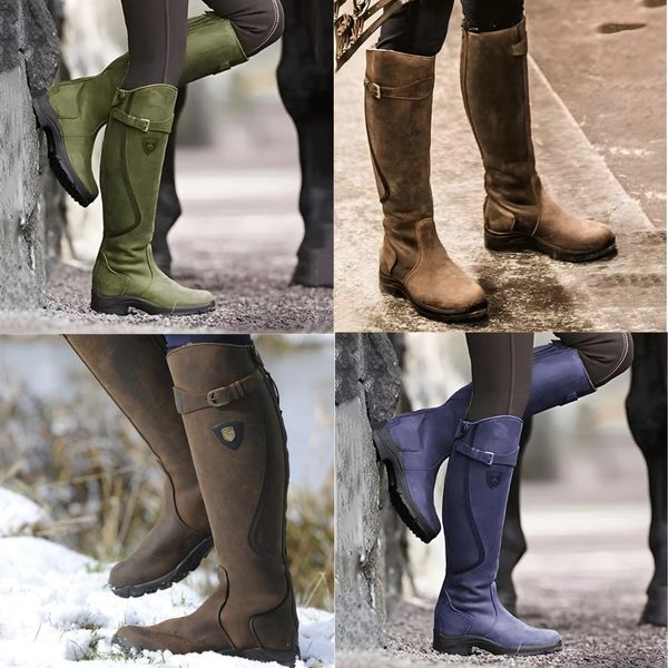 Bottes Imperméables Femme Montantes Équitation Outdoor Hiver - Hiverline