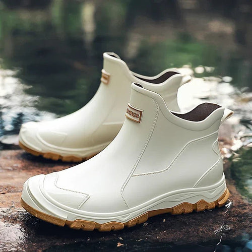 Bottine de Pluie Imperméable Slip-On Semelle Crantée Extérieur - Hiverline