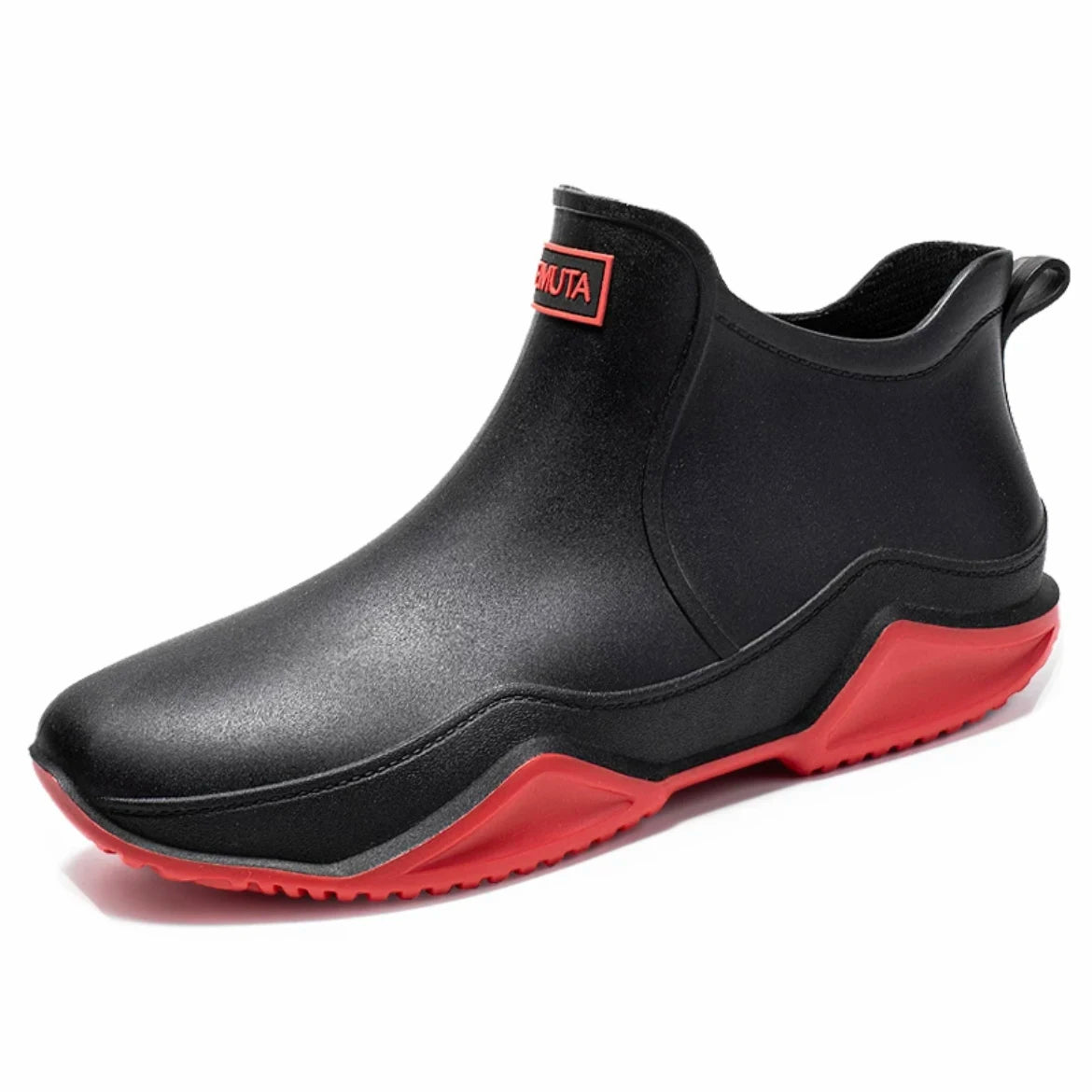 Bottine de Pluie Slip-On à Tige Courte et Semelle Épaisse - Hiverline