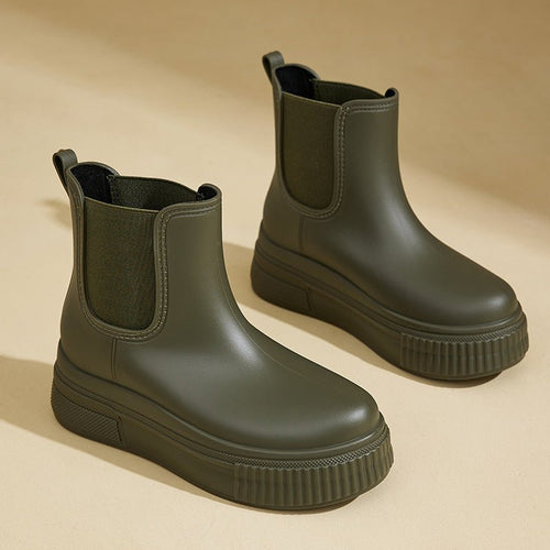 Bottines Femme Chelsea Imperméables à Semelle Plateforme - Hiverline