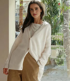 Cardigan Femme Col V Oversize Tricot Épais Casual Hiver - Hiverline