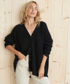 Cardigan Femme Col V Oversize Tricot Épais Casual Hiver - Hiverline