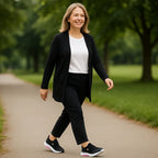 Chaussures de Marche Femme à Enfiler Velcro Semelle Plateforme Coussinée Respirantes Casual - Hiverline