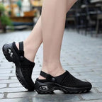 Chaussures de Marche Femme Coussin d'Air Semelle Épaisse Slip-On Confort Quotidien - Hiverline