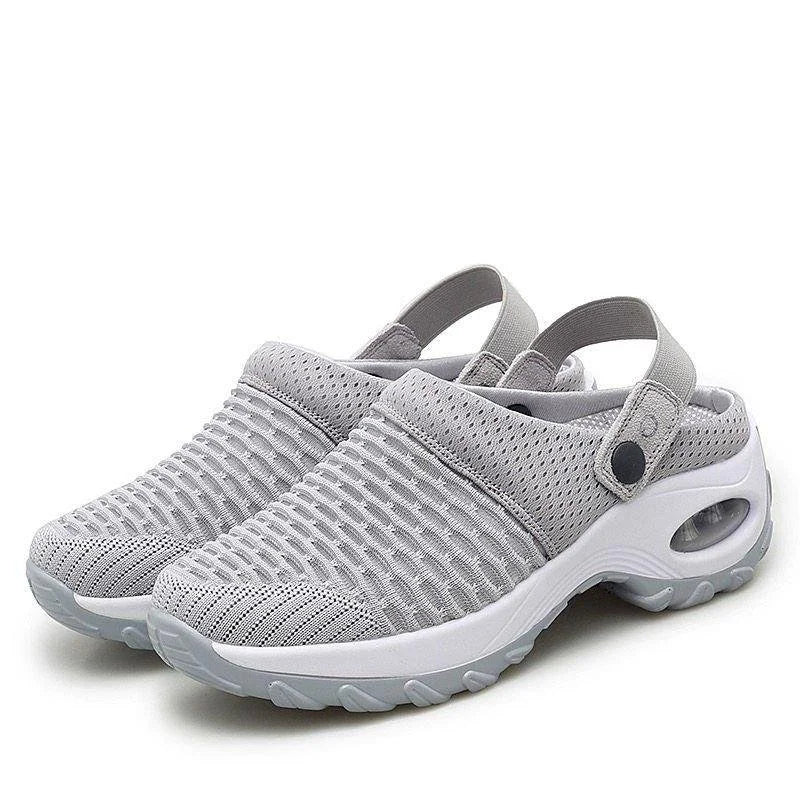 Chaussures de Marche Femme Coussin d'Air Semelle Épaisse Slip-On Confort Quotidien - Hiverline