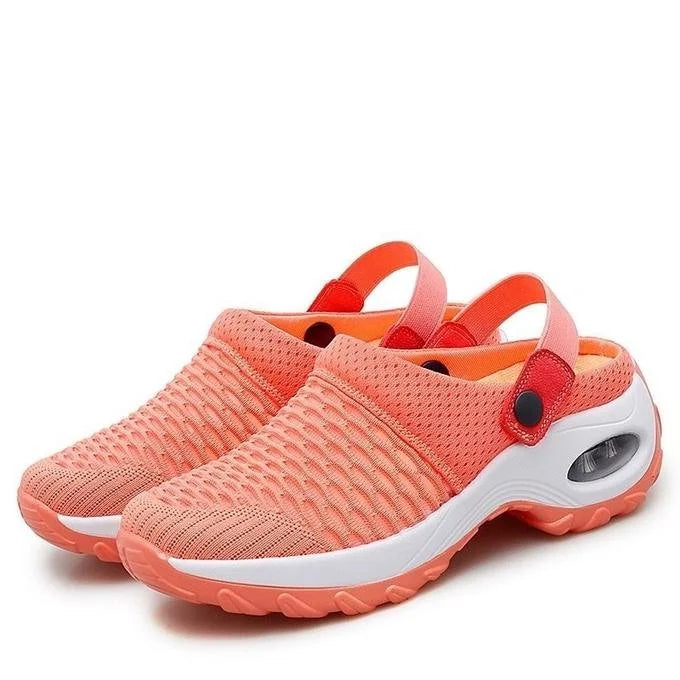 Chaussures de Marche Femme Coussin d'Air Semelle Épaisse Slip-On Confort Quotidien - Hiverline