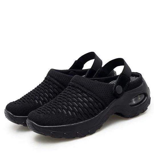 Chaussures de Marche Femme Coussin d'Air Semelle Épaisse Slip-On Confort Quotidien - Hiverline