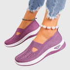 Chaussures de Marche Femme Slip-On Légères Semelle Coussinée Casual Quotidien - Hiverline