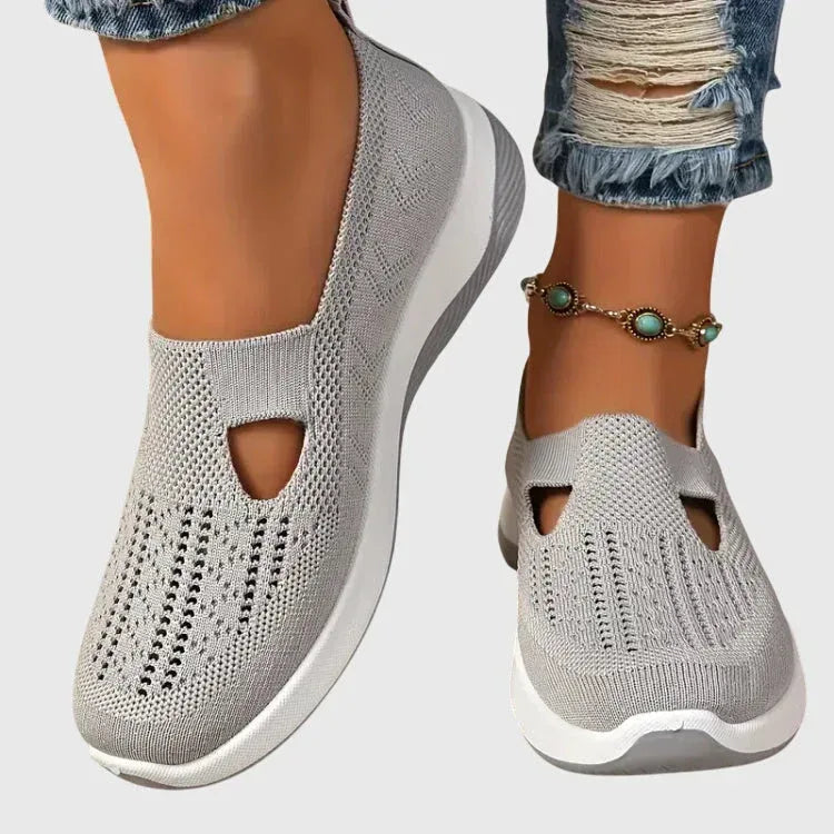 Chaussures de Marche Femme Slip-On Légères Semelle Coussinée Casual Quotidien - Hiverline
