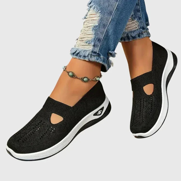 Chaussures de Marche Femme Slip-On Légères Semelle Coussinée Casual Quotidien - Hiverline