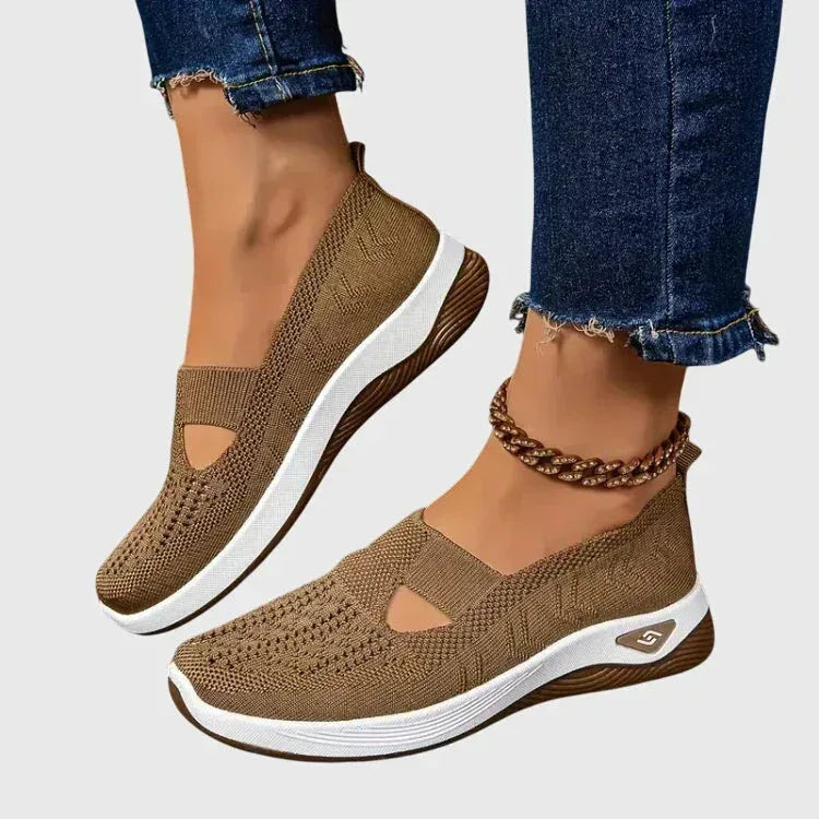 Chaussures de Marche Femme Slip-On Légères Semelle Coussinée Casual Quotidien - Hiverline
