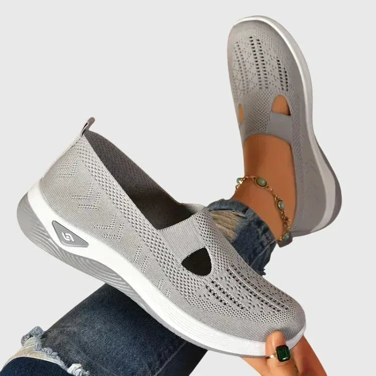 Chaussures de Marche Femme Slip-On Légères Semelle Coussinée Casual Quotidien - Hiverline