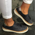 Chaussures Femme Slip-On Légères Semelle Coussinée Casual Quotidien Respirantes - Hiverline