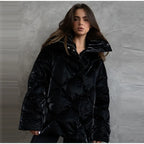 Doudoune Femme Oversize Matelassée Manteau d'Hiver Col Montant Coupe Ample - Hiverline