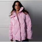 Doudoune Femme Oversize Matelassée Manteau d'Hiver Col Montant Coupe Ample - Hiverline