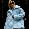 Doudoune Femme Oversize Matelassée Manteau d'Hiver Col Montant Coupe Ample - Hiverline