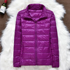 Doudoune Légère Femme à Capuche Pliable Coupe Ajustée Hiver - Hiverline