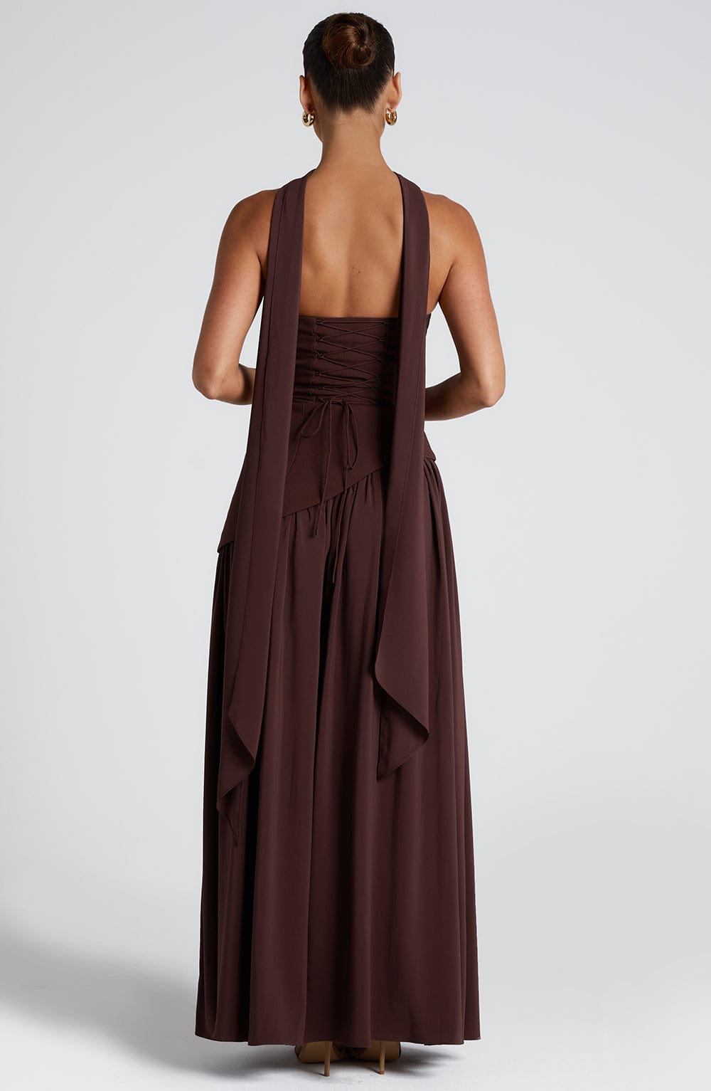 Robe Maxi Élegante Sans Manches pour Femmes Ajustée Fendue Formelle Soirée Mariage Invité Sophistiquée – Mya