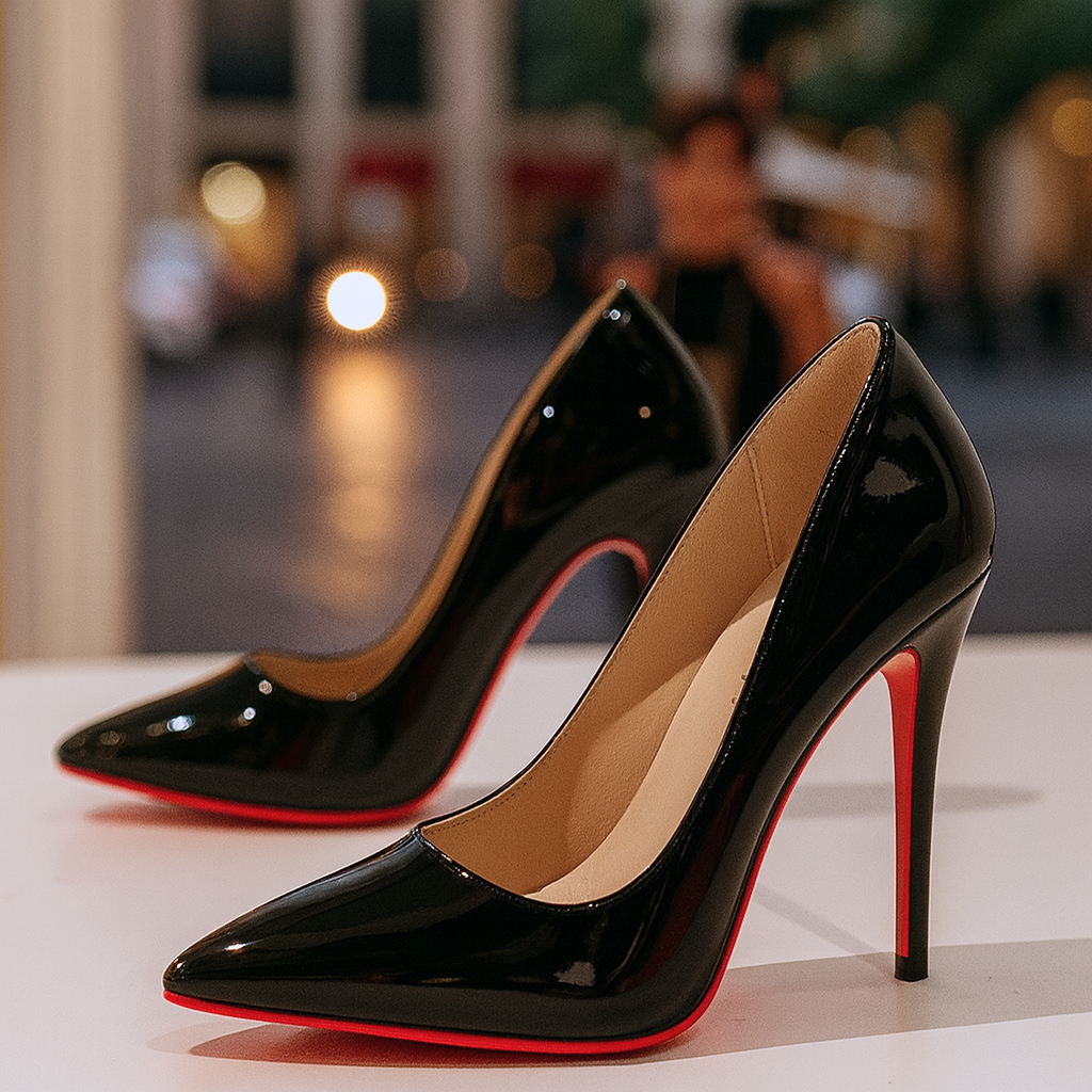 Escarpins Aiguilles Femme Bout Pointu Soirée Semelle Rouge Vernis - Hiverline