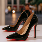 Escarpins Aiguilles Femme Bout Pointu Soirée Semelle Rouge Vernis - Hiverline