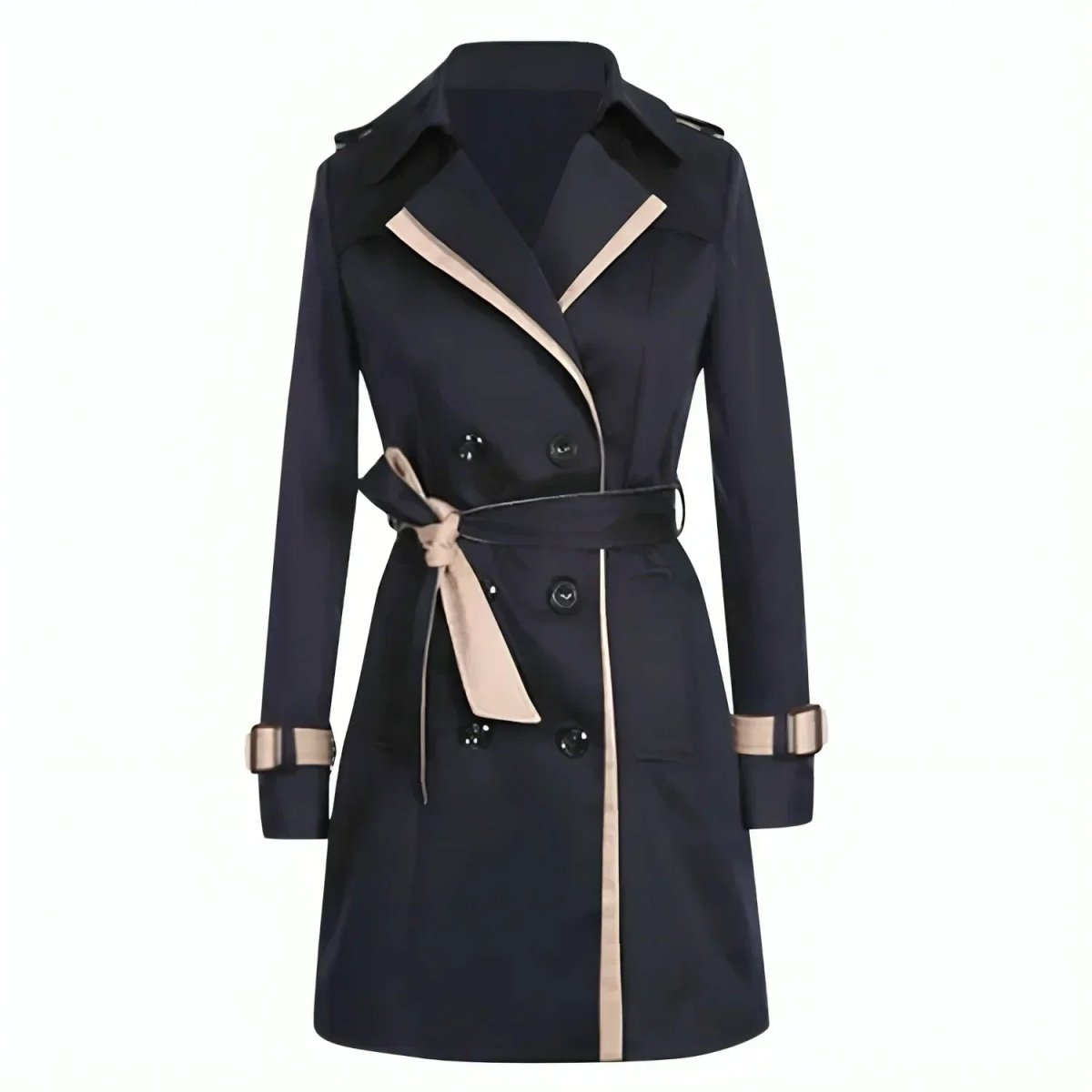 Femme Trench-Coat Long Double Boutonnage Ceinturé Classique Bureau Automne - Hiverline