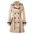 Femme Trench-Coat Long Double Boutonnage Ceinturé Classique Bureau Automne - Hiverline